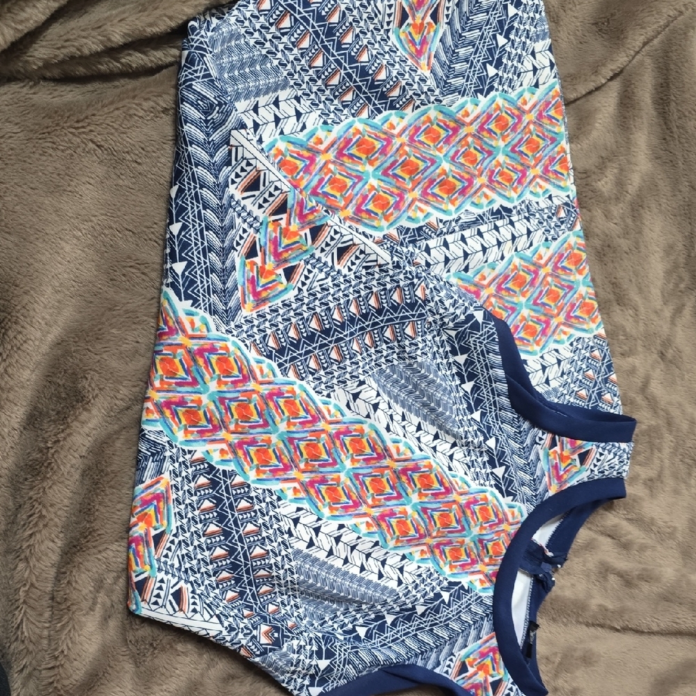 Sequin Hearts Vibrant Patterned Mini Dress